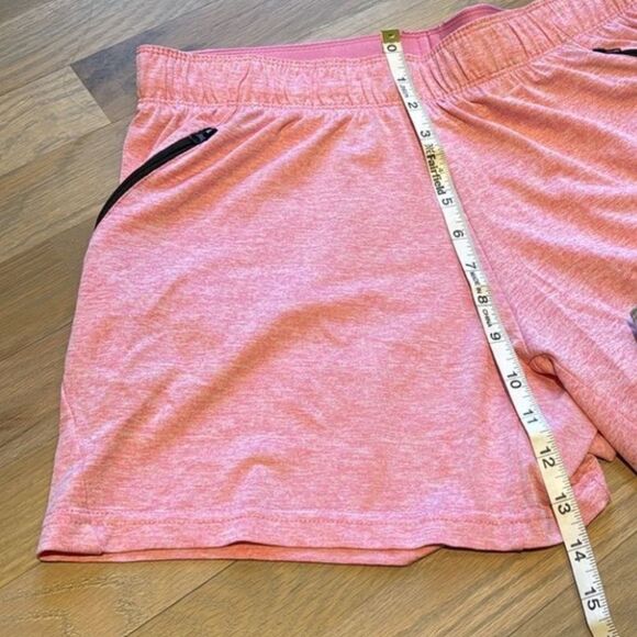 Pink Womens Athletic Shorts Zippered Pockets Size M - Picture 2 of 6